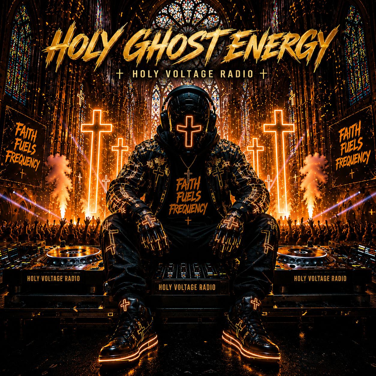 Holy Ghost Energy album cover art by Holy Voltage Radio