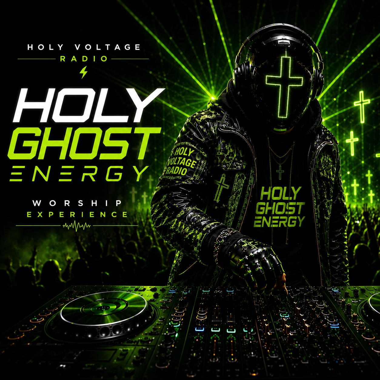 Holy Ghost Energy single cover art by Holy Voltage Radio
